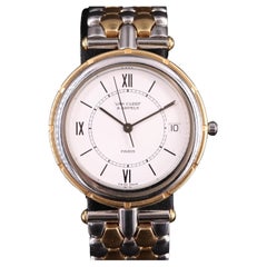 $8950 / Van Cleef & Arpels La Collection 31 mm Wristwatch / 18K Gold & SS