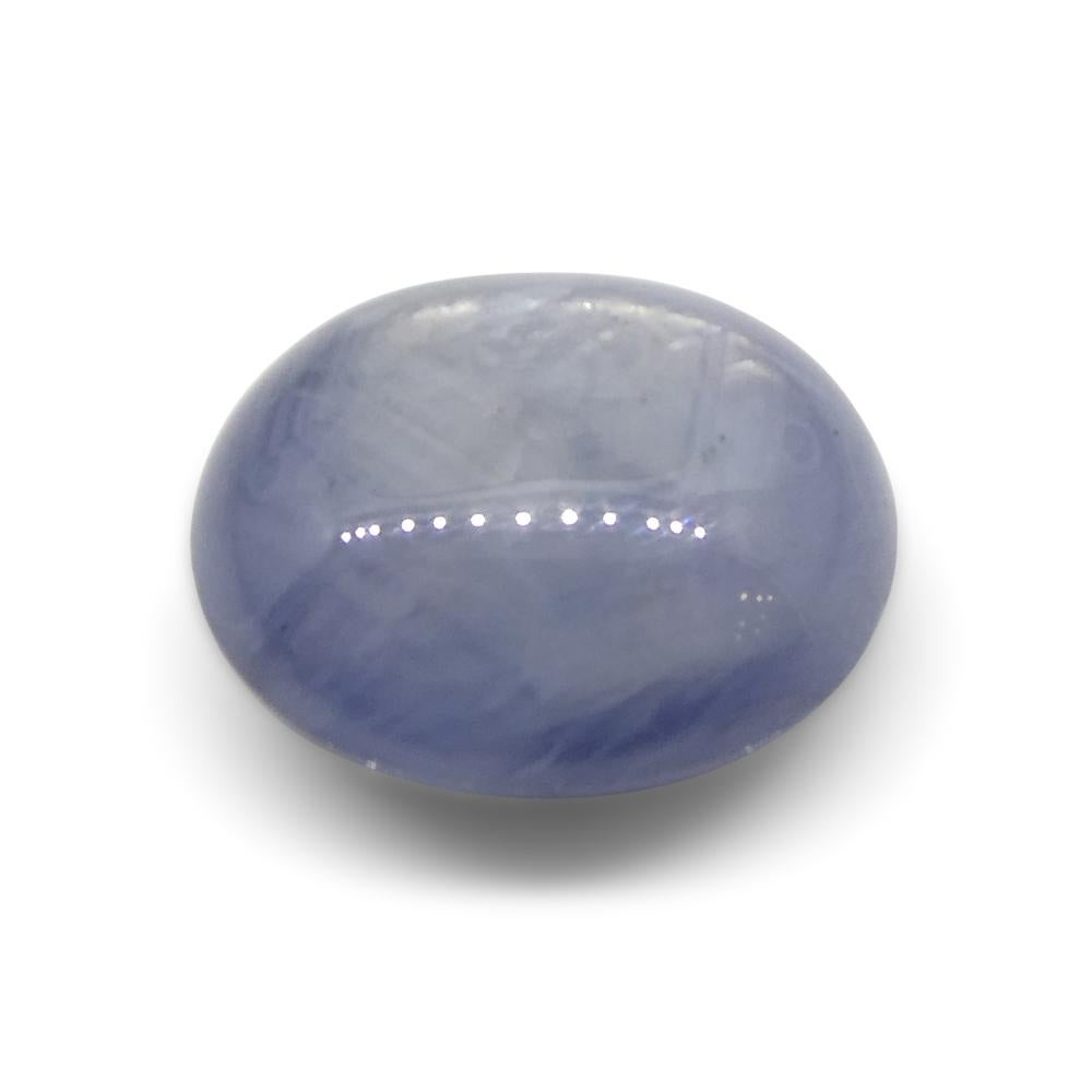8.95ct Oval Cabochon Blue Star Sapphire from Sri Lanka, Unheated For Sale 4