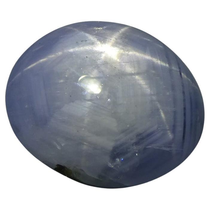 Description:

Gem Type: Star Sapphire
Number of Stones: 1
Weight: 8.95 cts
Measurements: 12.27 x 11.01 x 6.02 mm
Shape: Oval Cabochon
Cutting Style Crown: Cabochon
Cutting Style Pavilion: Cabochon
Transparency: Transparent
Clarity: N/A
Colour: