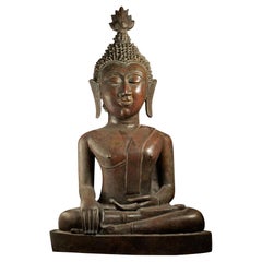 Large 18/19thC Bronze Buddha Kingdom of Nan in Northeast Thailand - 8961