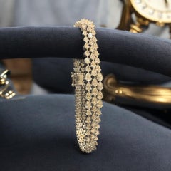 8,97 Karat F/VS1 Birnenförmige Diamanten, mehrreihiges Tennisarmband mit abgestufter Steinführung aus 18-karätigem Gold
