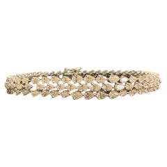 8,97 Karat F/VS1 Birnenförmige Diamanten, mehrreihiges Tennisarmband mit abgestufter Steinführung aus 18-karätigem Gold