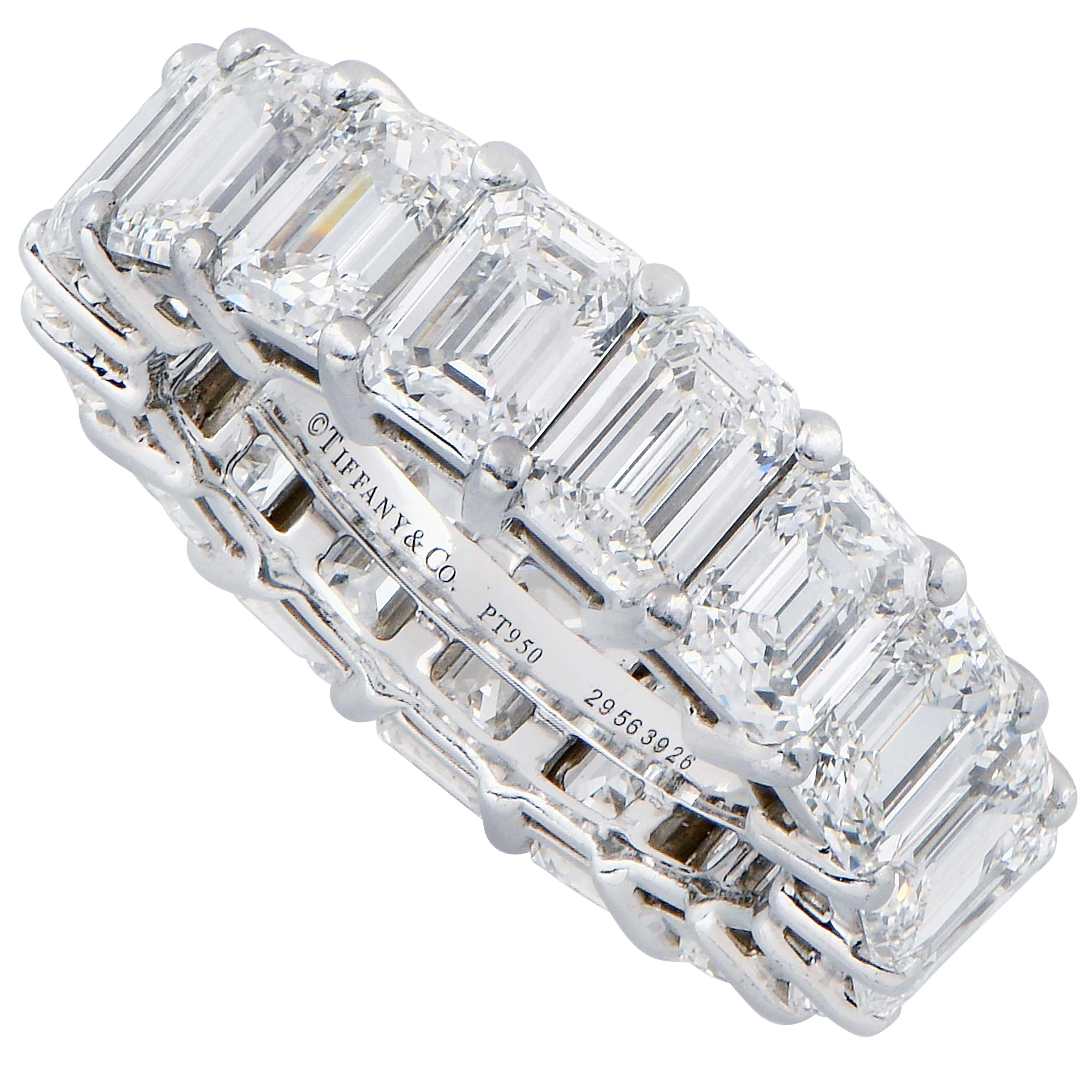 emerald-cut eternity band tiffany