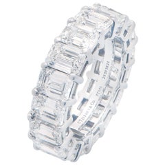 8.98 Carat Tiffany & Co. Diamond Eternity Band in Platinum