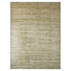 8'9 "x11'7" Brown Solid Muster Hand geknüpft Hand gesponnen Ghazni Wolle Orientteppich
