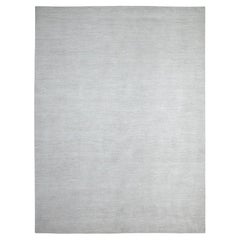 8'9 "x11'9" Titan Blanc Pure et Douce Laine Moderne Tapis Oriental Peshawar
