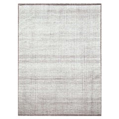 8'9"x12'1" Red & White Oxidized Grass Design Hand Knotted Pure Wool Oriental Rug