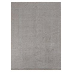 8'9"x12'1" Taupe Fine Jacquard Loomed Weave Wool and Silk Persian Design Rug