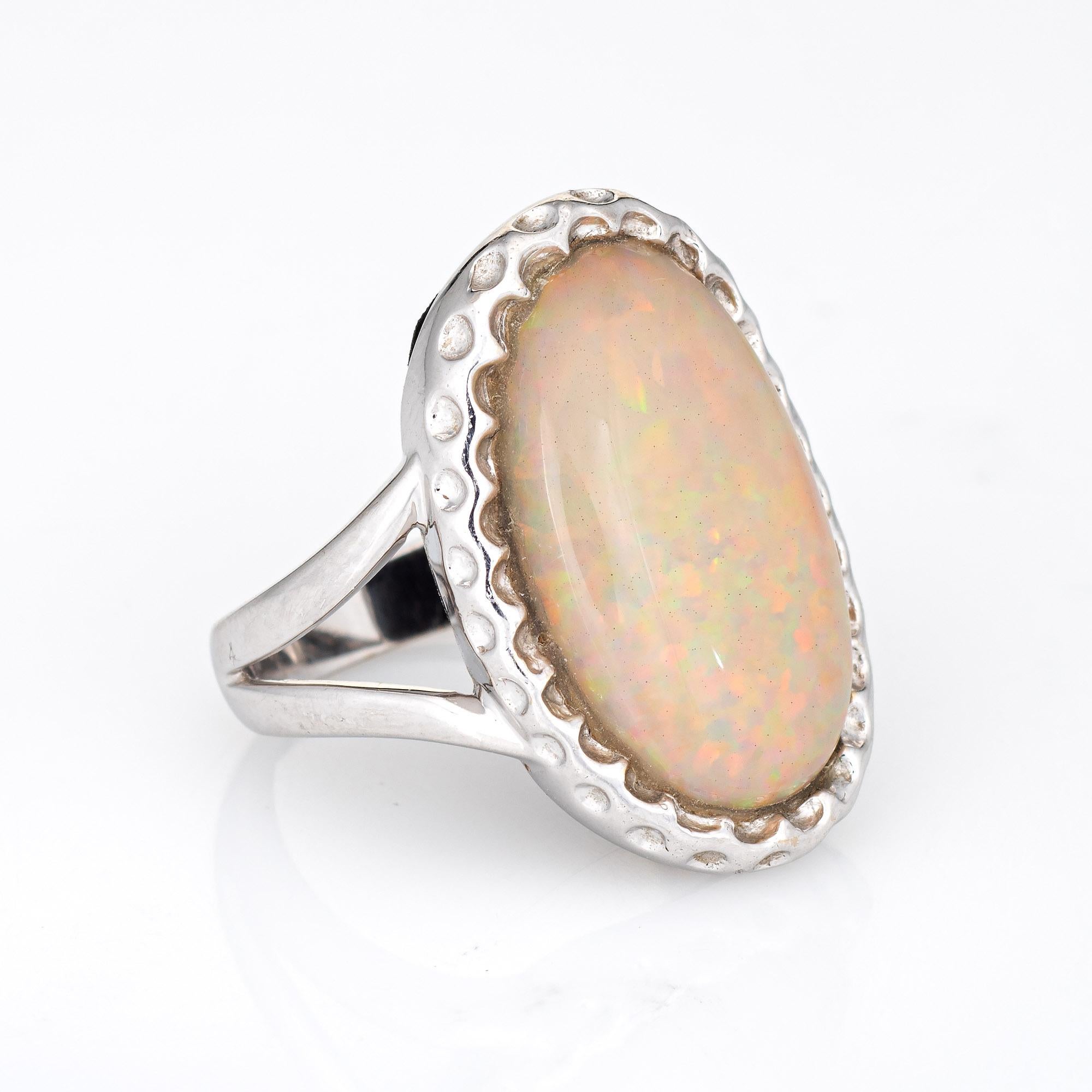 cracked opal ring