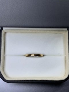 8ct Pink rose gold plain wedding band unisex.