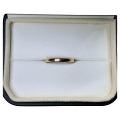 8ct Pink rose gold plain wedding band unisex.
