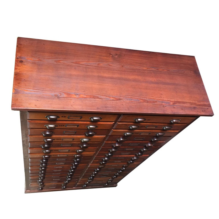 Antique Oak Printer's For Sale at 1stDibs