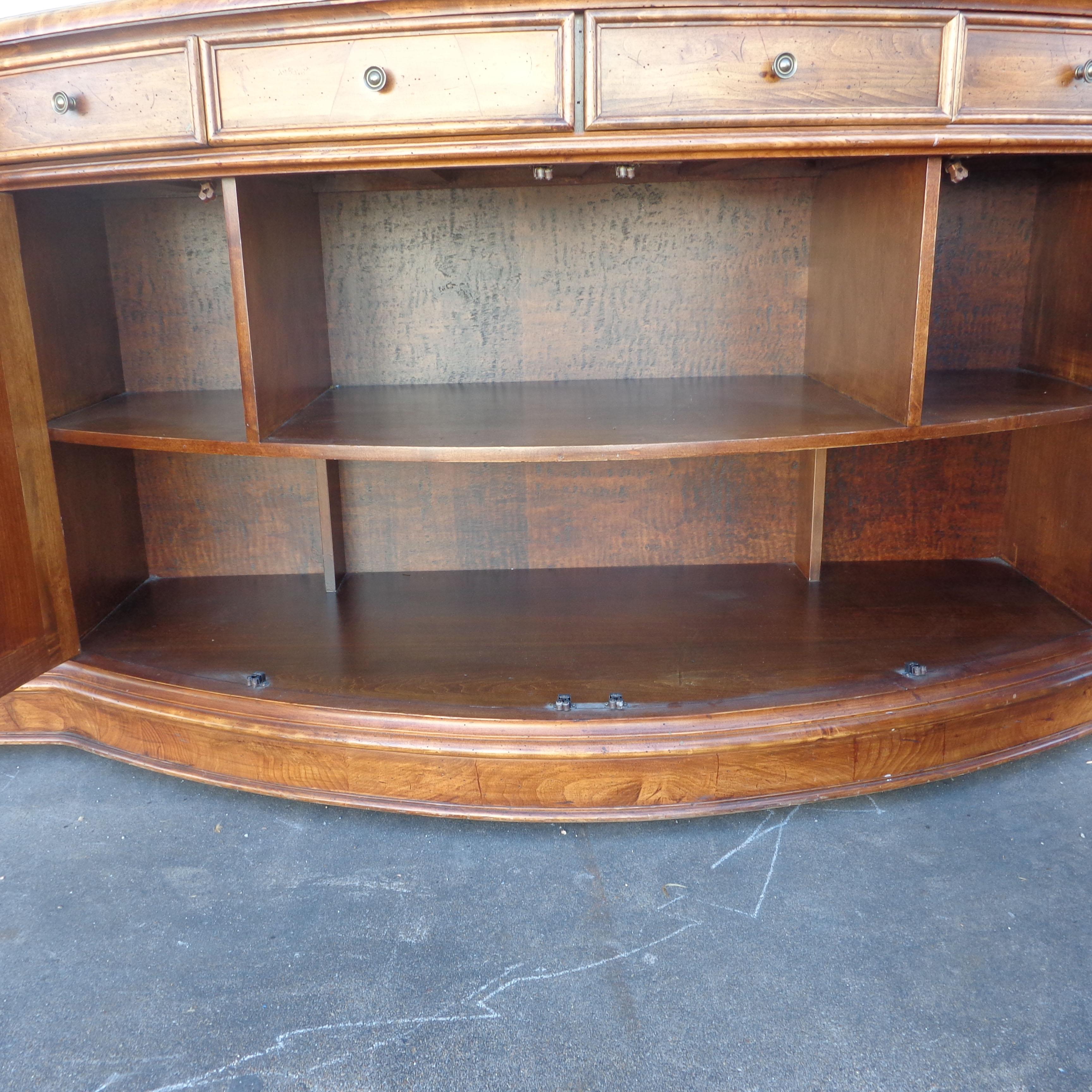 Georgian Carved English Style Sideboard Server Buffet For Sale