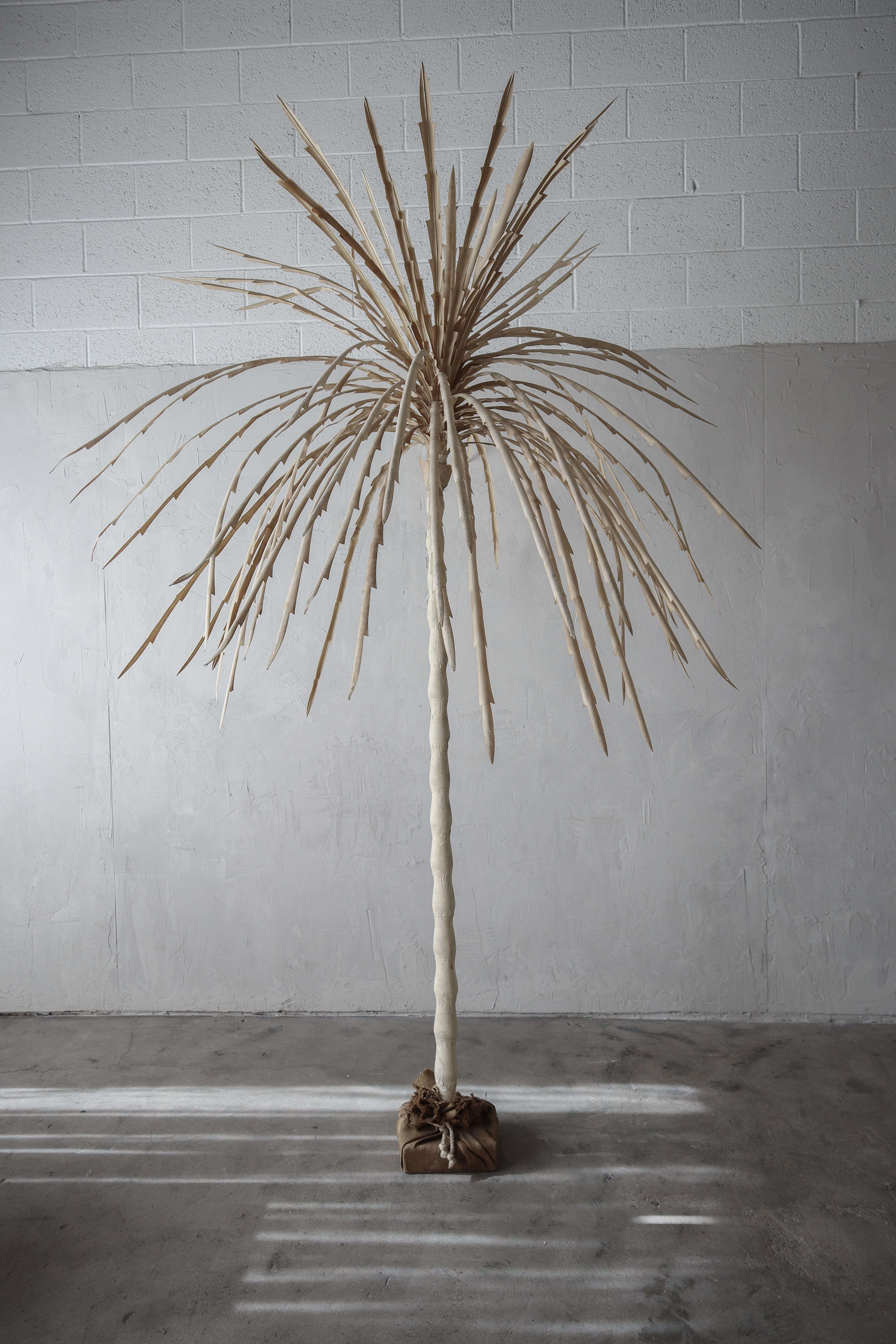 Post-Modern 8ft Post Modern Canvas Palm Tree For Sale