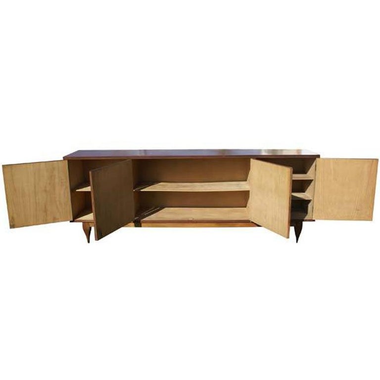 96" Vintage Italian Credenza Breakfront Sideboard For Sale ...