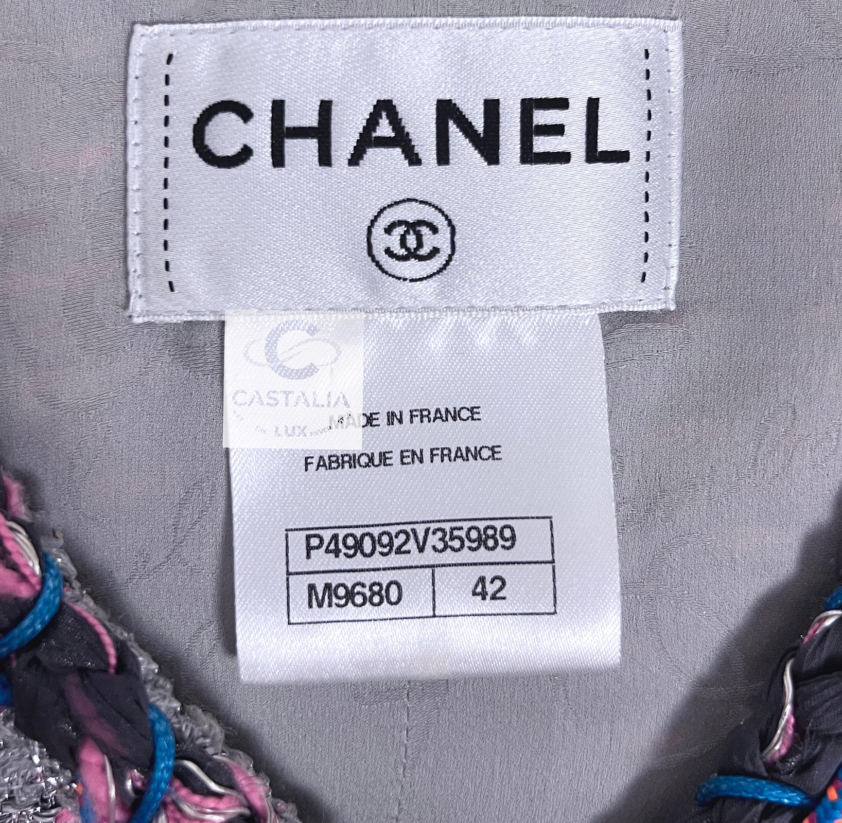 8K$ Cara Delevingne Stile Nuovo Abito in Tweed 42 FR 13