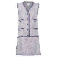8K$ Cara Delevingne Stile Nuovo Abito in Tweed 42 FR