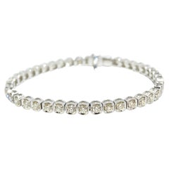 Bracelet tennis en diamants 8 carats