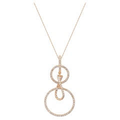 8k Gold Concentric Necklace