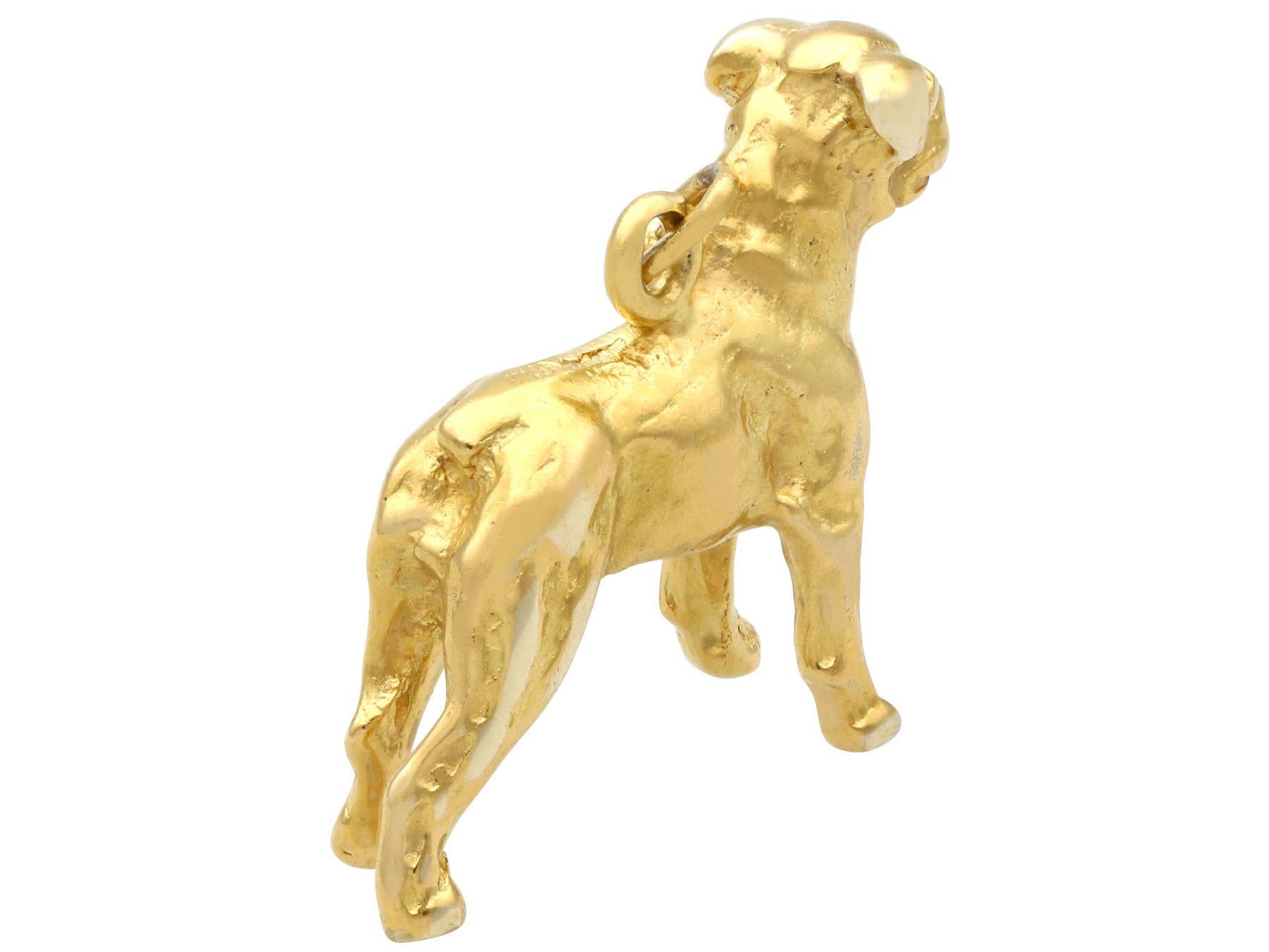 gold dog pendants