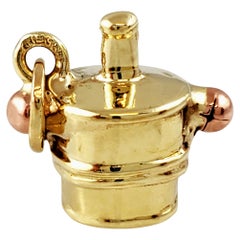 Vintage 8K Yellow Gold Ice Bucket Charm