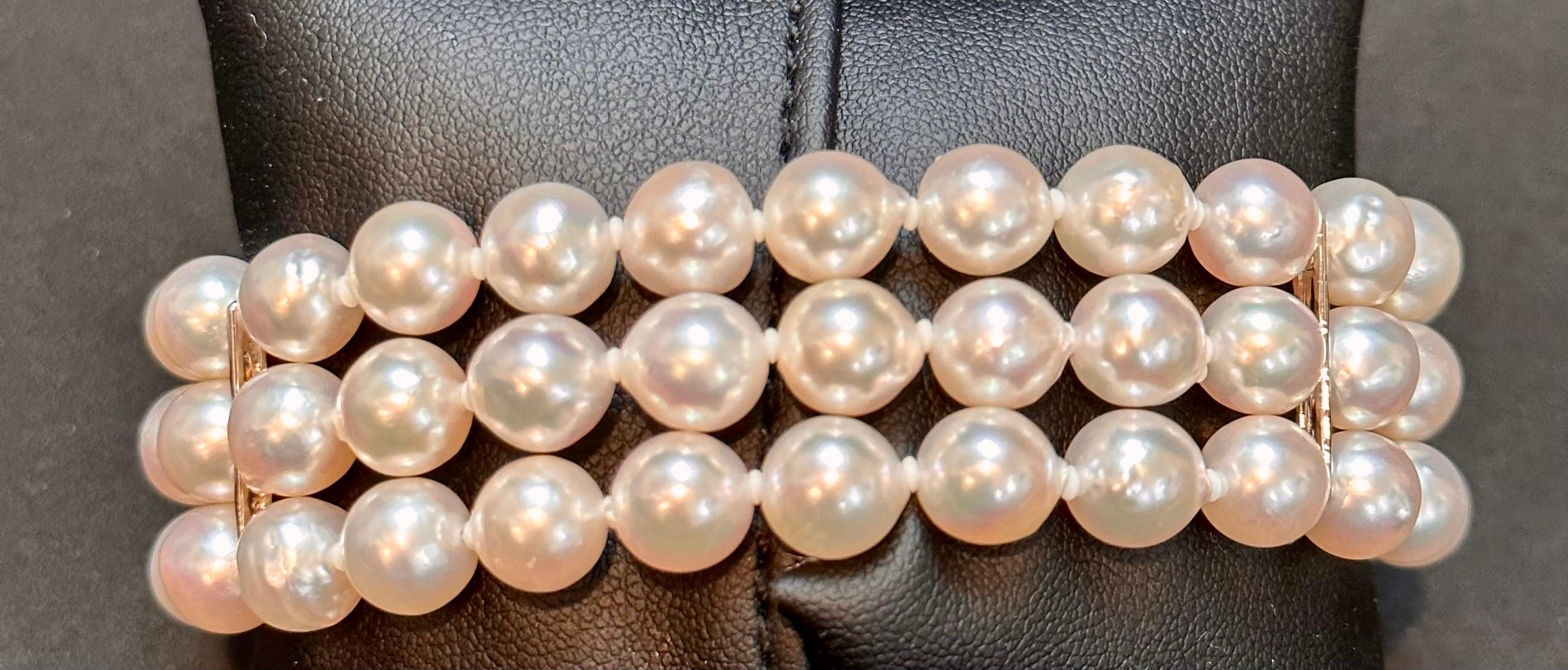 8 inch pearl bracelet