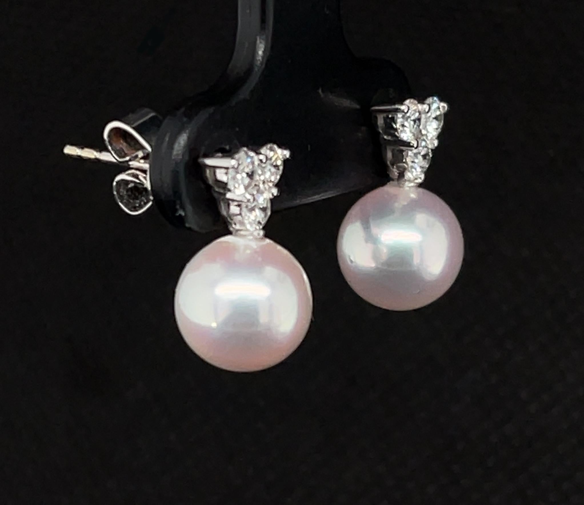 8mm diamond earrings