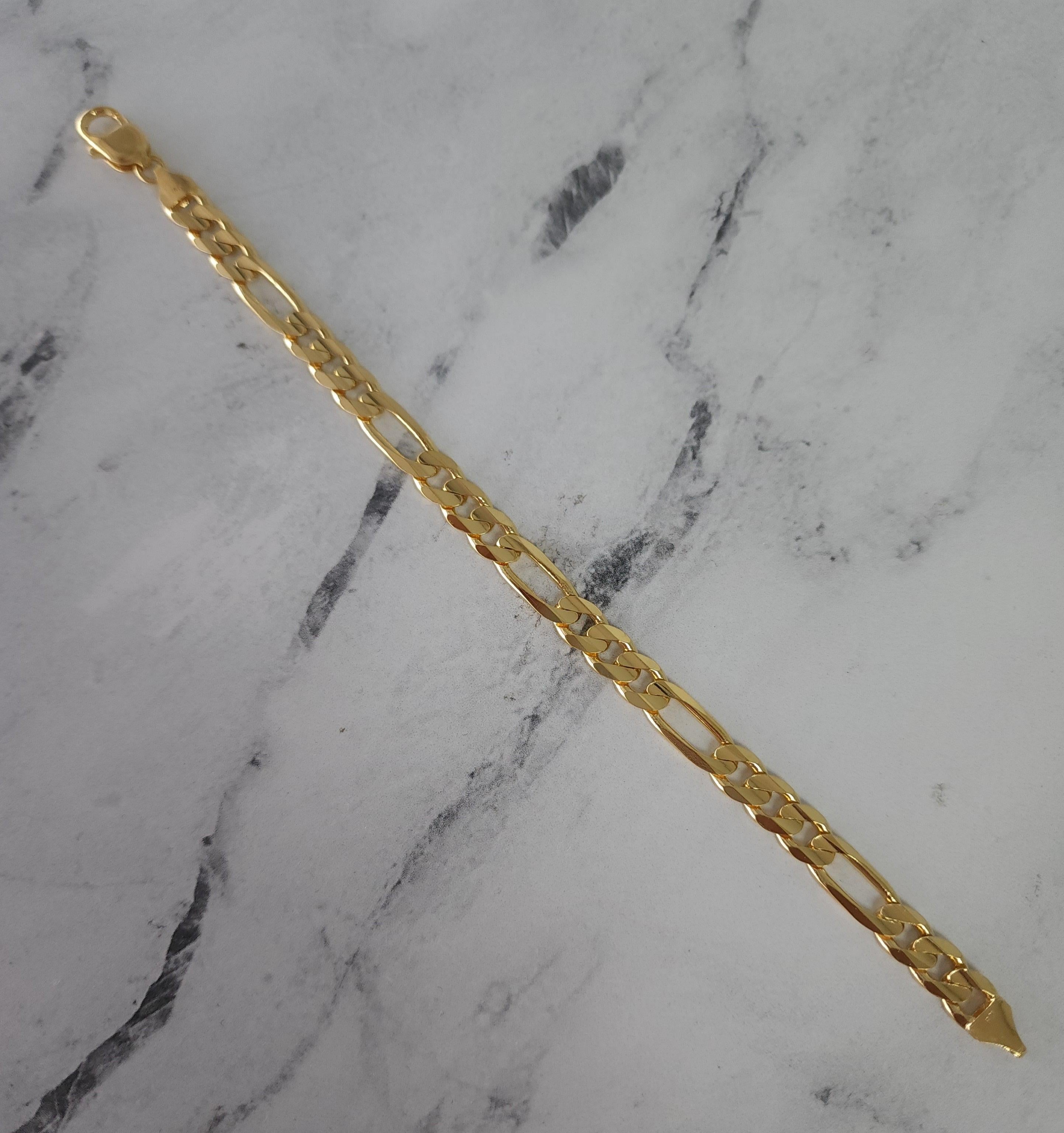 Bracciale classico Figaro 8MM In condizioni Nuovo in vendita a Sugar Land, TX