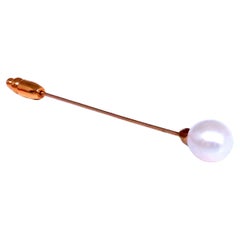 8mm Freshwater Pearl Hat And Hair Pin 14kt Gold 12563