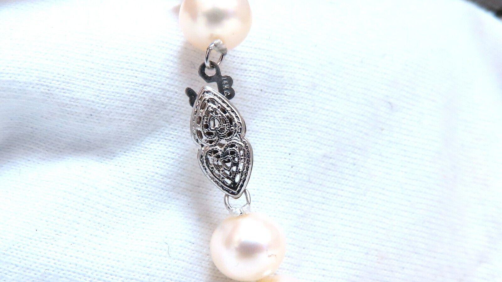 Uncut Freshwater Pearl Necklace 14kt
