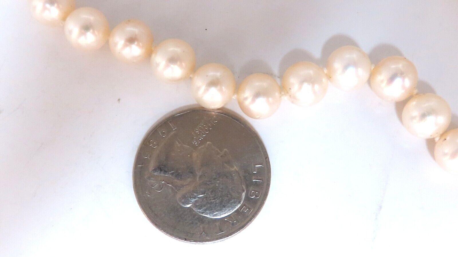Freshwater Pearl Necklace 14kt In New Condition In New York, NY