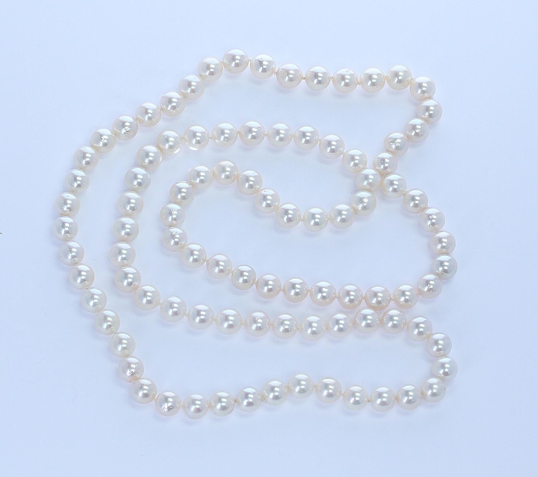 pearl clasp necklace