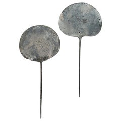 8th-11th Century Silver Tupos 'Shawl Pins' Inca Culture, Peru