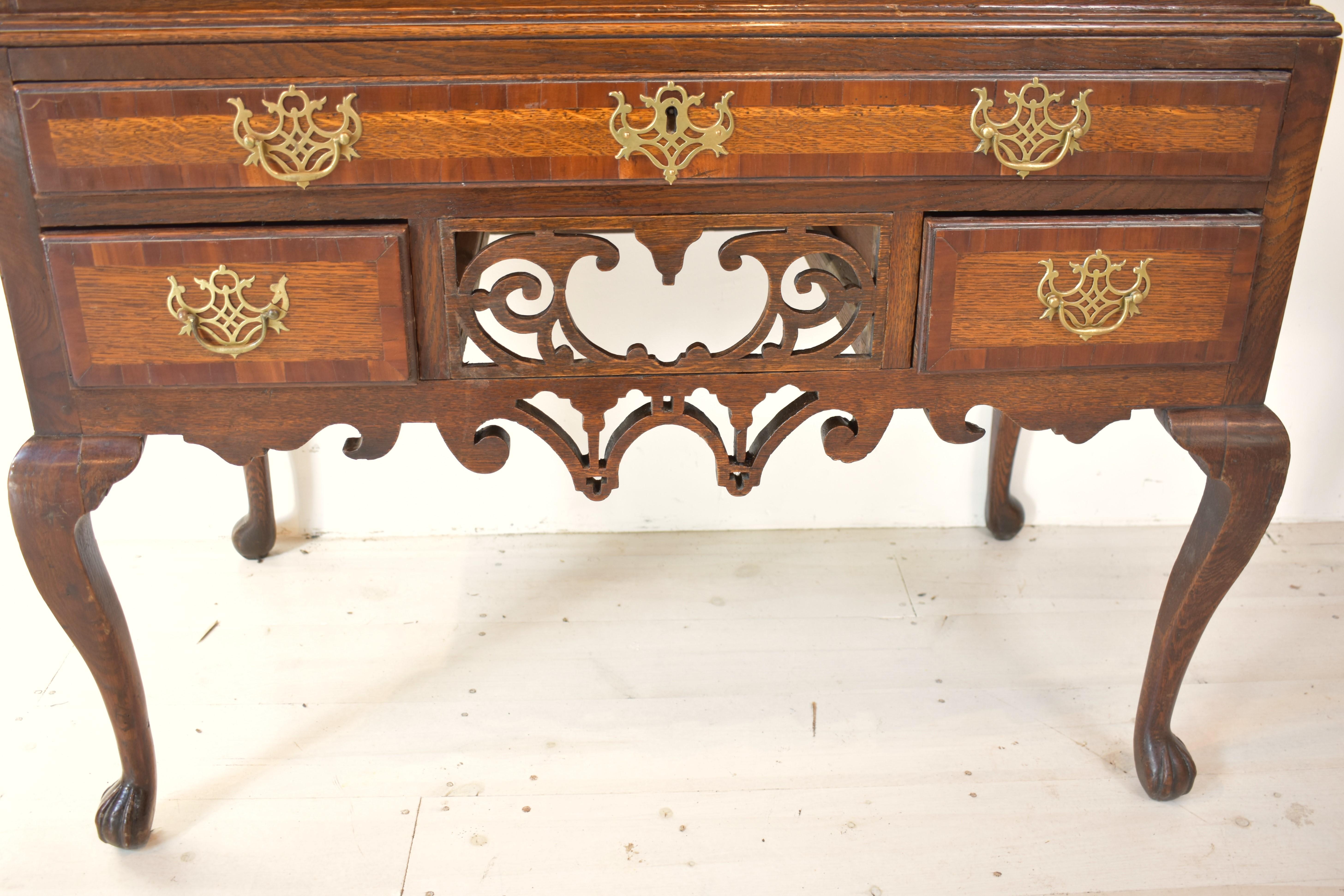 18th century chest on stand (tallboy) In Good Condition In Penzance, GB