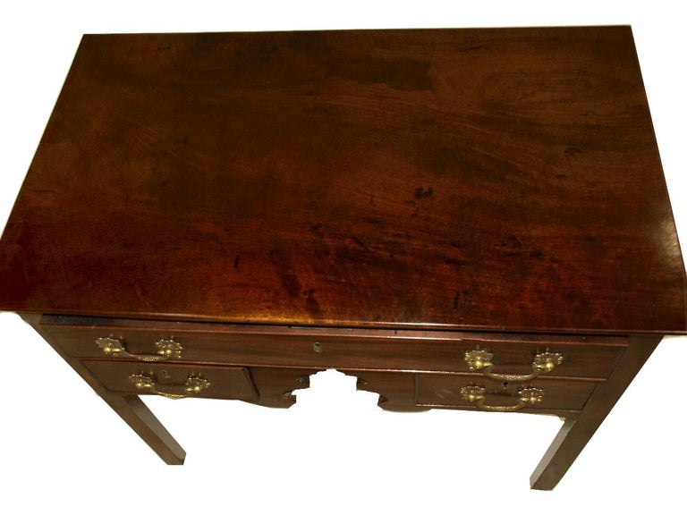 Brass 18th Century Chippendale Lowboy For Sale
