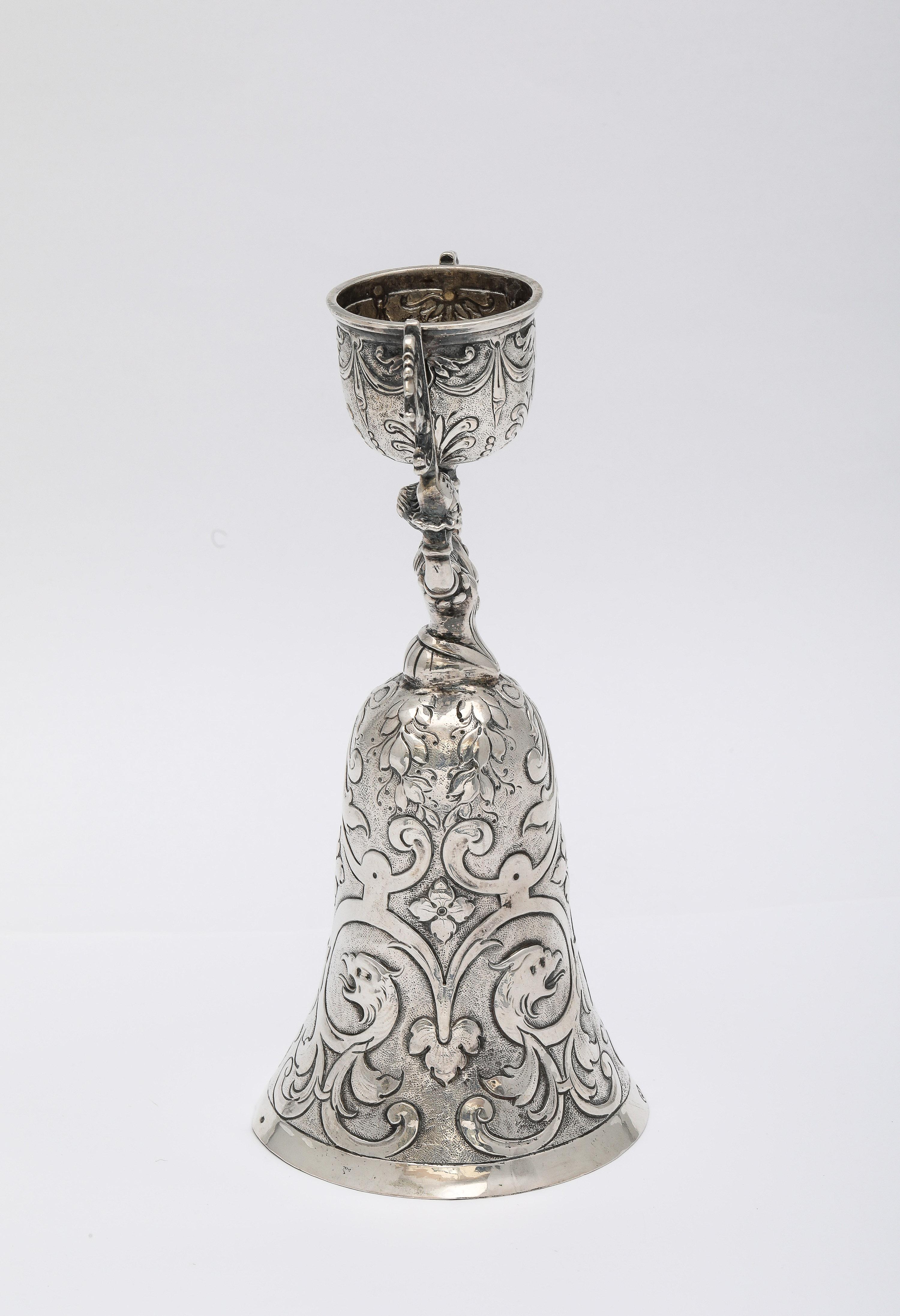 Late 18th Century !8th Century Continental Silver (.800) Wager/Marriage Cup For Sale