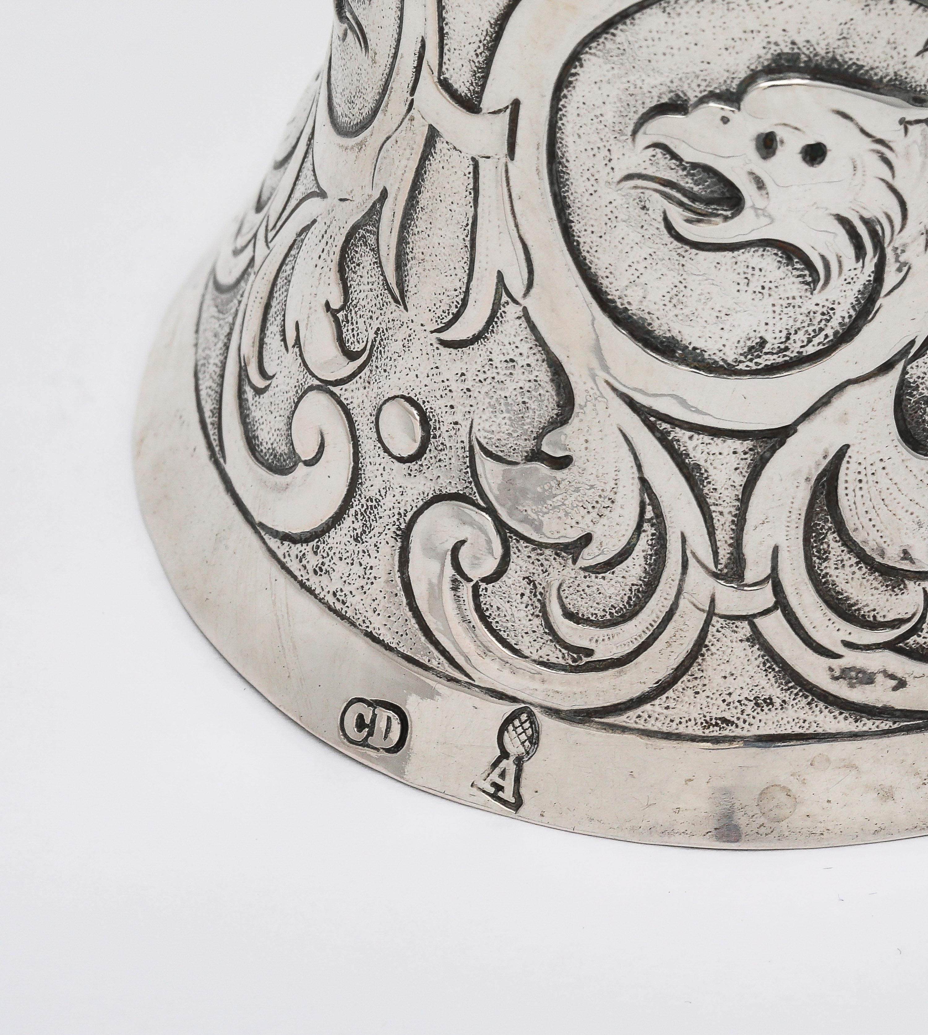 !8th Century Continental Silver (.800) Wager/Marriage Cup For Sale 2