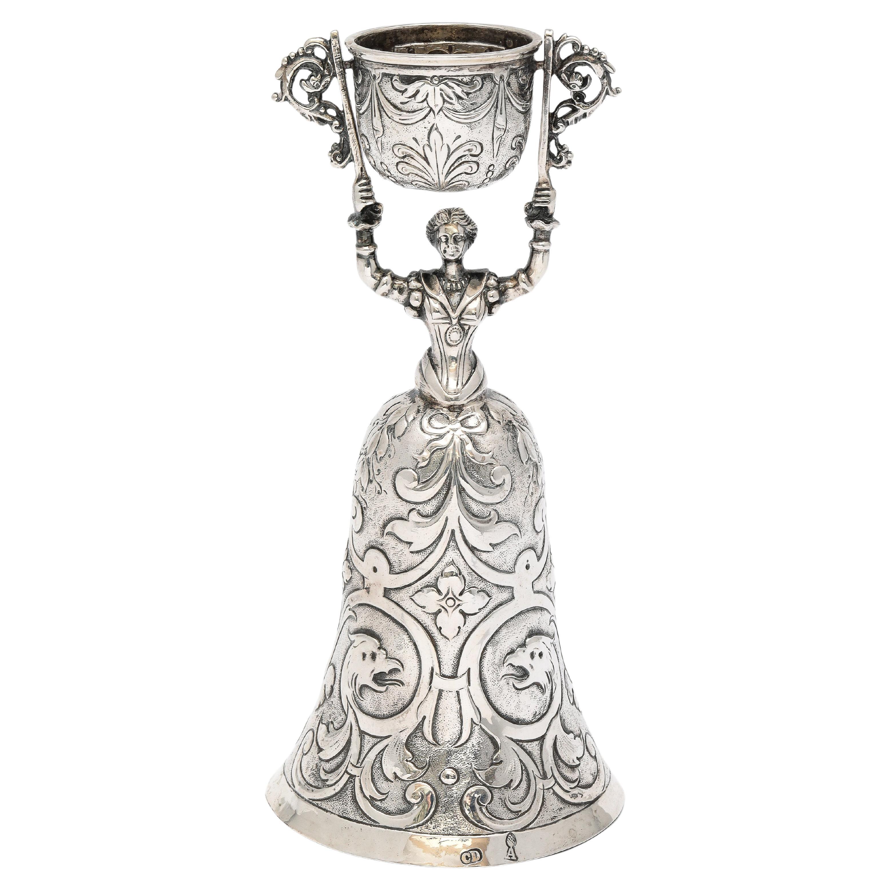 !8th Century Continental Silver (.800) Wager/Marriage Cup For Sale