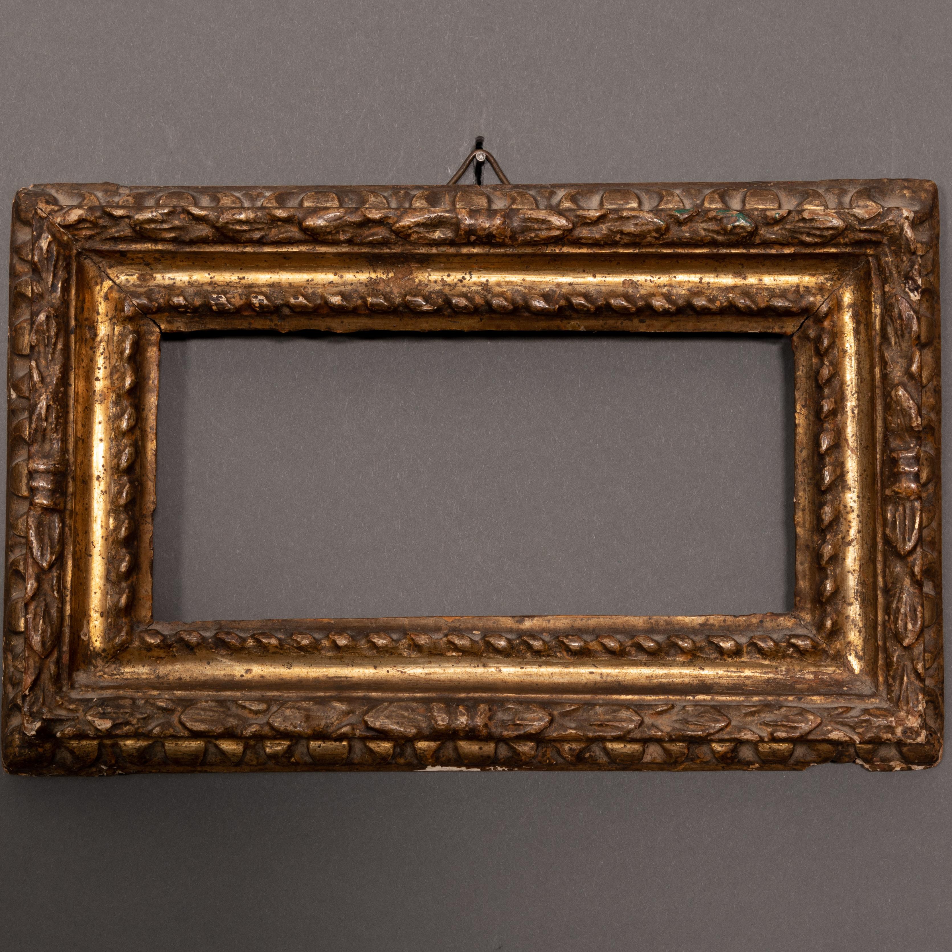 Baroque Period Italian Salvator Rosa Style Gilded Frame
