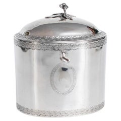 Antique 18th Century Tea Caddy George III Sterling Silver England London