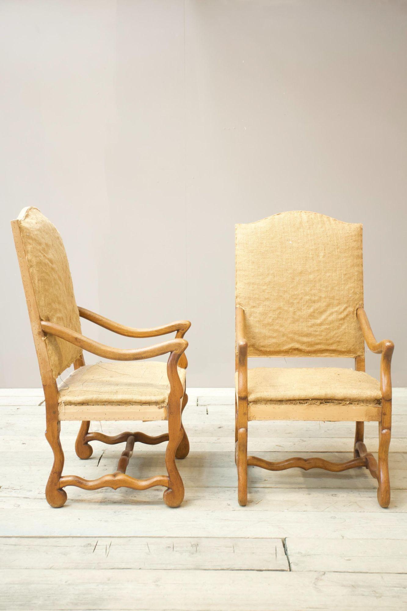 8x 20th century Oak Os de Mouton dining chairs 5