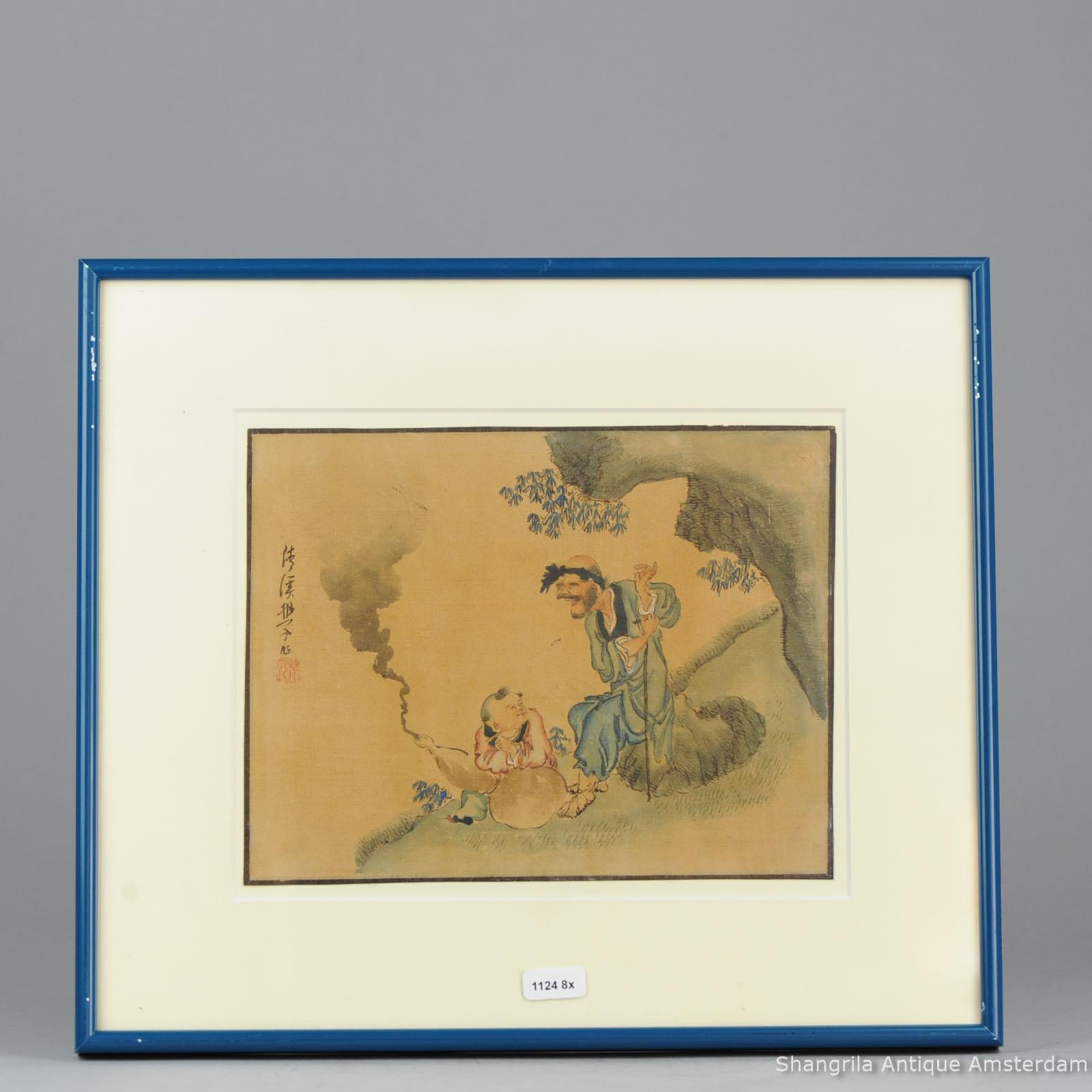 19th Century 8 Chinese Aquarel 