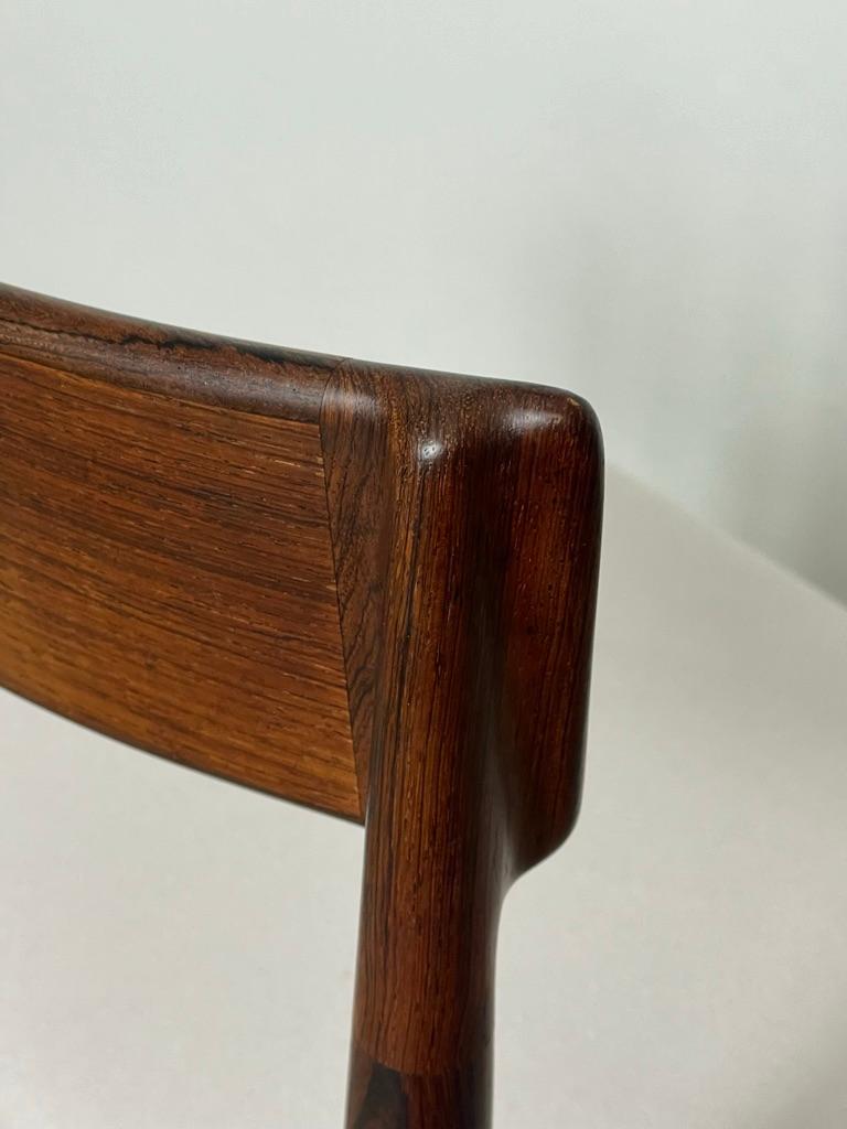 8x Danish Dining Chairs model 39 by Henry Rosengren 1960 For Sale 6