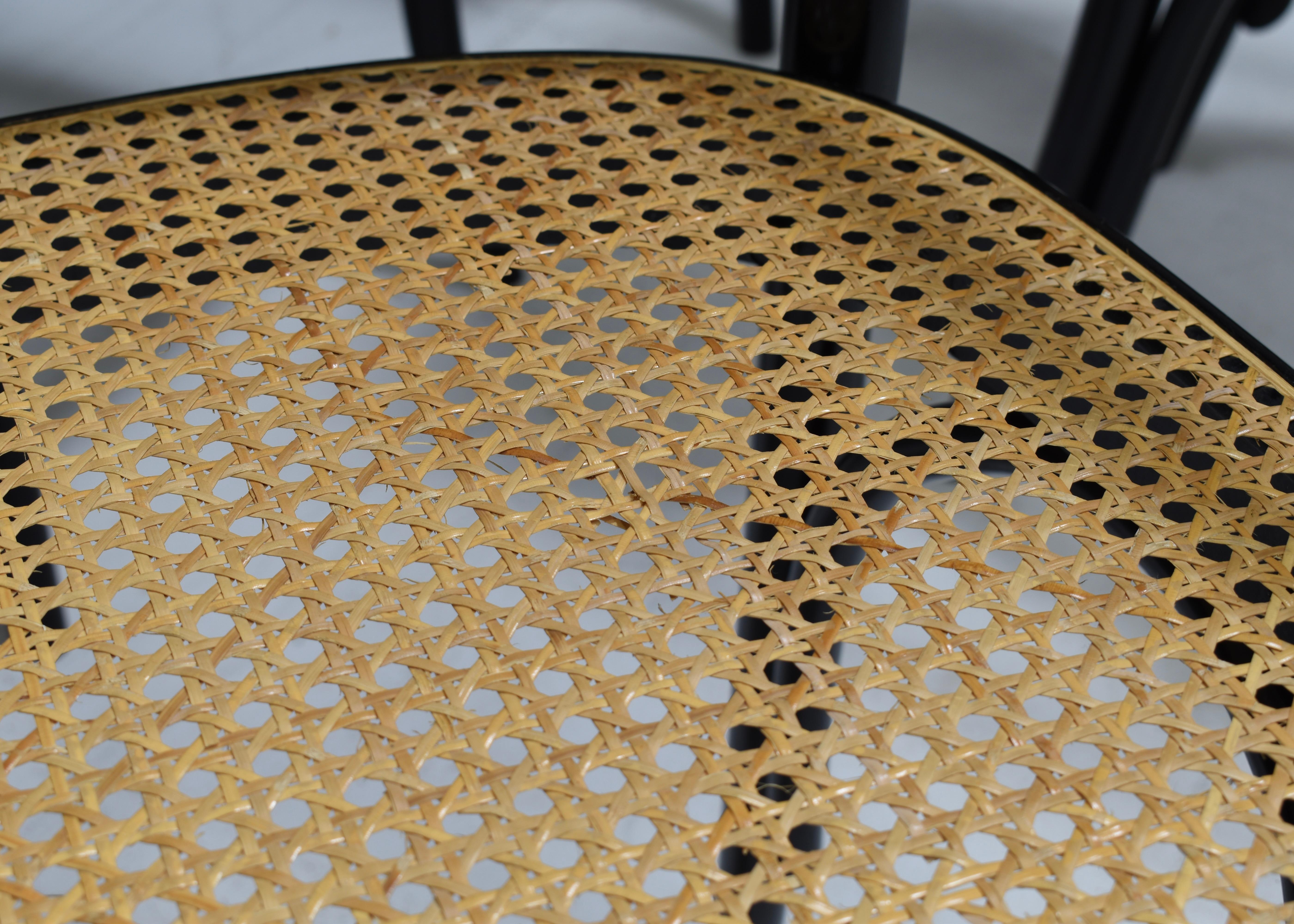 8x Thonet 811 Prague Armshairs by Josef Hoffmann in Bentwood and Cane – Austria For Sale 6
