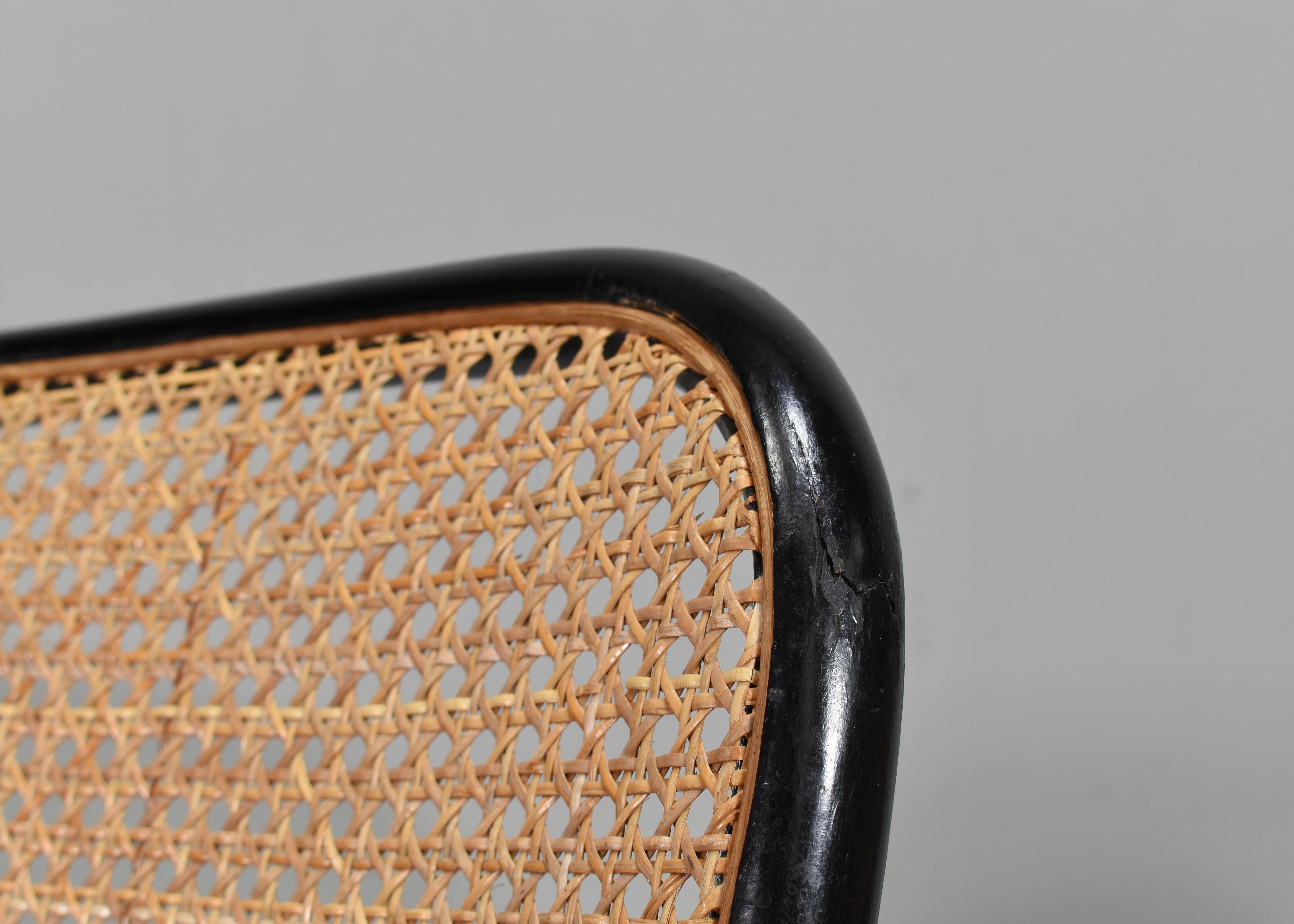 8x Thonet 811 Prague Armshairs by Josef Hoffmann in Bentwood and Cane – Austria For Sale 12