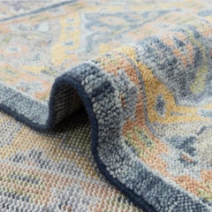 8x10 Blue and Gold Turkish Oushak Hand Knots Rugs ( G- 14701 )