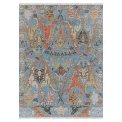 8x10 Blue Bidjar Style Hand Knotted Wool High Quality Rug ( JC - 9747 )