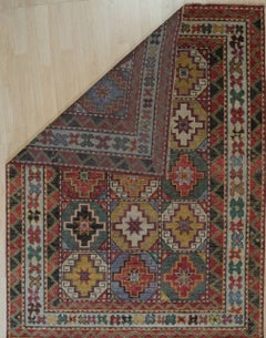 8x10 Brown Hand-Knotted Wool Tiled Starburst Classic Traditional Carpet Rug