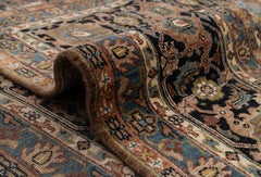 8x10 Brown Vintage Persian Hand Knotted Wool Rug ( G-11372)