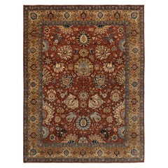 8x10 Brown Vintage Persian Hand Knotted Wool Rug ( G-11372)